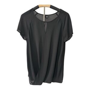Mossimo Women’s Black Short Sleeve Blouse - Size M